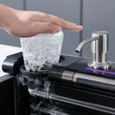 Multifunctional Kitchen Sink with Adjustable Dual Waterfalls