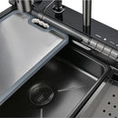 Multifunctional Kitchen Sink with Adjustable Dual Waterfall