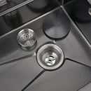 Multifunctional Kitchen Sink with Adjustable Dual Waterfalls