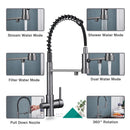 Elegant 3-in-1 Pull-Out Kitchen Faucet
