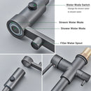 Elegant 3-in-1 Pull-Out Kitchen Faucet