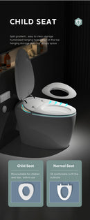 Multifunctional Smart “Egg-Type” Toilet with Bidet, Heating, Drying, and Massage