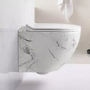 Wall-Hung Toilet – White Marble