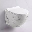Wall-Hung Toilet – White Marble