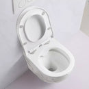Wall-Hung Toilet – White Marble