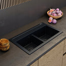 Granite Sink Granitan Duet 75cm with 2 Bowls