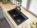 Granitan Duet 75cm Multifunctional Granite Sink with 2 Basins