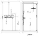 Ceiling-Mounted Built-In Shower