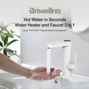Instant Water Heater Faucet for Kitchen and Bathroom Briwellna BP21-White