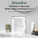 Instant Heating Faucet with Built-in Water Heater Briwellna BP32-White