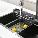 DANUBE-W12 | Multifunctional Kitchen Sink Set Stainless Steel Nano Double Waterfall Sink