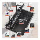 80cm Modern Multifunctional Kitchen Sink with Dual Waterfall 20-in-1