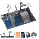 85cm Modern Multifunctional Kitchen Sink with Dual Waterfall 20-in-1