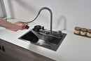 60cm Multifunctional Kitchen Sink with Dual Waterfall