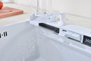 60cm White Multifunctional Kitchen Sink with Dual Waterfall