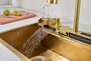 60cm Gold Multifunctional Kitchen Sink with Dual Waterfall