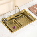 60cm High-Quality Multifunctional Kitchen Sink in Gold Color