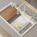 60cm High-Quality Multifunctional White Kitchen Sink