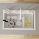 60cm High-Quality Multifunctional White Kitchen Sink