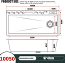100cm Modern Multifunctional Kitchen Sink with Dual Waterfall