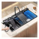 100cm Modern Multifunctional Kitchen Sink with Dual Waterfall