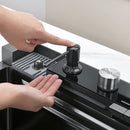 100cm Modern Multifunctional Kitchen Sink with Dual Waterfall