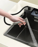 100cm Modern Multifunctional Kitchen Sink with Dual Waterfall
