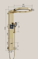 Luxury Shower Panel with Display – Gold W22-Gold