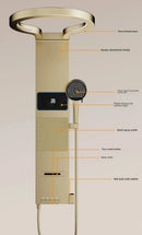 Luxury Shower Panel with Display – Gold W22-Gold
