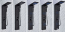 Luxury Hydromassage Shower Panel with LED Lighting — Black Matte