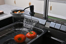 Multifunctional Kitchen Sink with Adjustable Dual Waterfall and Dynamic LED Lighting