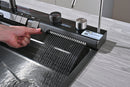 Multifunctional Kitchen Sink with Adjustable Double Waterfall and Dynamic LED Lighting