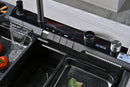 Multifunctional Kitchen Sink with Adjustable Dual Waterfall and Dynamic LED Lighting