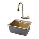 Gold Multifunctional Kitchen Sink 50cm
