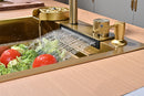 Gold Multifunctional Kitchen Sink 50cm