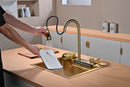 Gold Multifunctional Kitchen Sink 50cm
