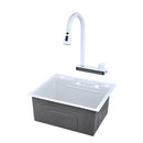 White Multifunctional Kitchen Sink 50cm