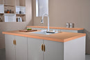 White Multifunctional Kitchen Sink 50cm