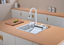 White Multifunctional Kitchen Sink 50cm