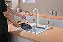 White Multifunctional Kitchen Sink 50cm