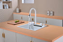 White Multifunctional Kitchen Sink 50cm