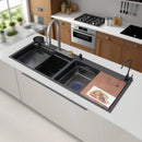 Multifunctional Double-Bowl Kitchen Sink