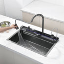 DANUBE-W12 | Multifunctional Kitchen Sink Set Stainless Steel Nano Double Waterfall Sink