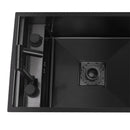 Black Mini Multifunctional Kitchen Sink with Cover