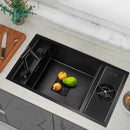 Black Mini Multifunctional Kitchen Sink with Cover