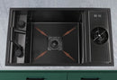 Black Mini Multifunctional Kitchen Sink with Cover