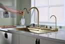 Gold Multifunctional Kitchen Sink with Adjustable Dual Waterfall