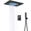 Thermostatic Ceiling-Mounted Shower with LED Lighting