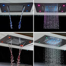 Thermostatic Ceiling-Mounted Shower with LED Lighting