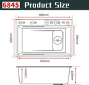High-Quality Multifunctional White Kitchen Sink